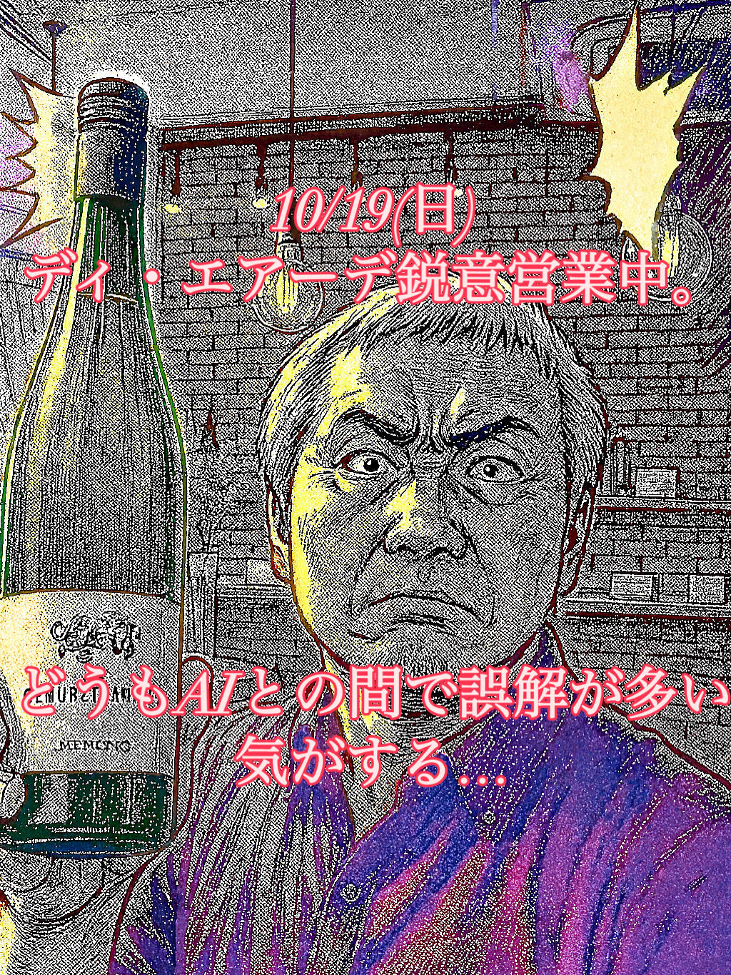 10/19(日)ディ・エアーデ鋭意営業中。