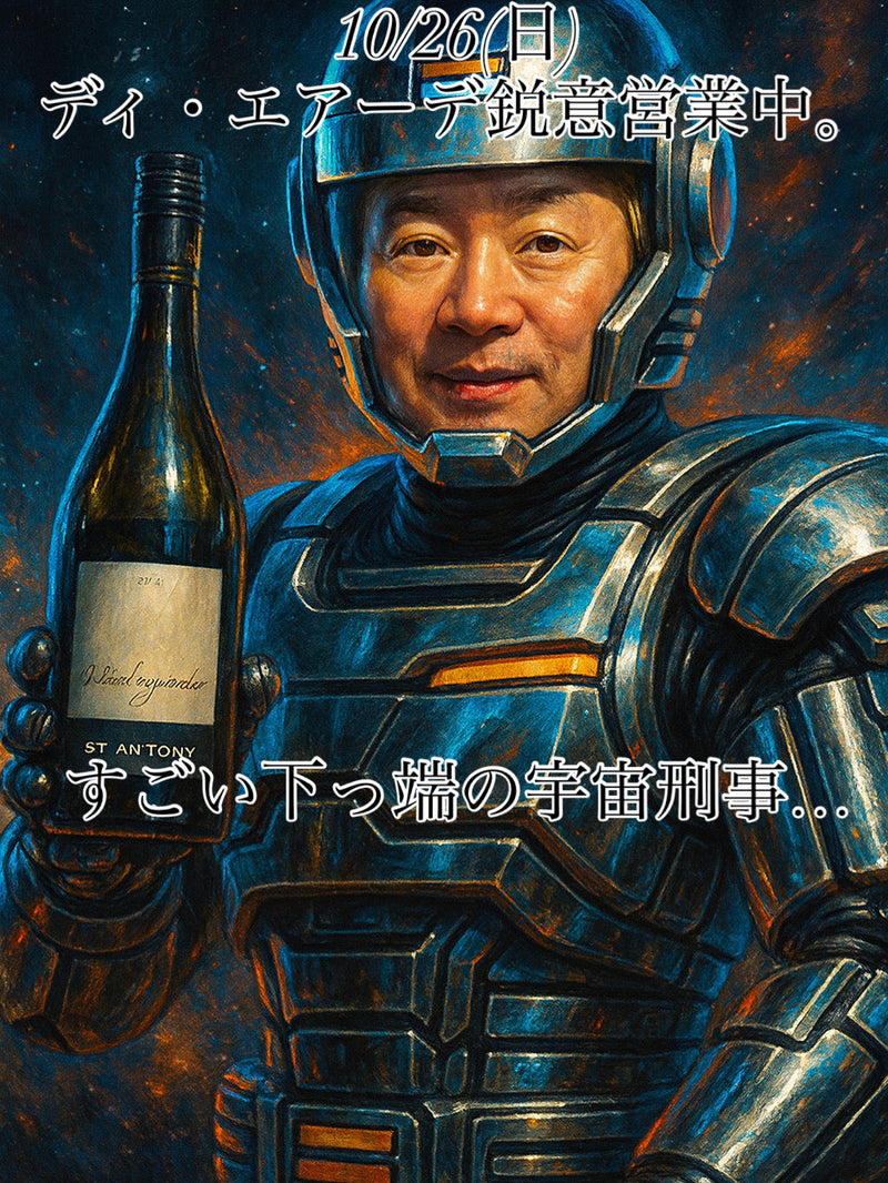 本日、10/26(日)ディ・エアーデ鋭意営業中。